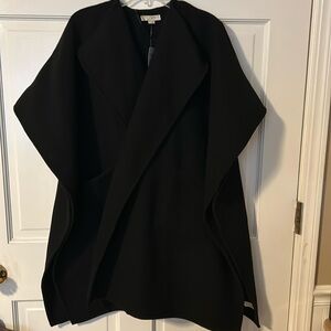 NWT LOFT black wool blend wrap